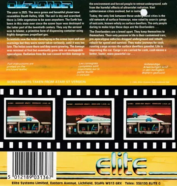 Overlander (UK) (1988) (Trainer) box cover back